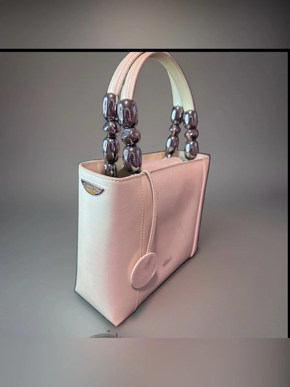 Christian Dior Maris Pearl Bag Patent leather Authentic